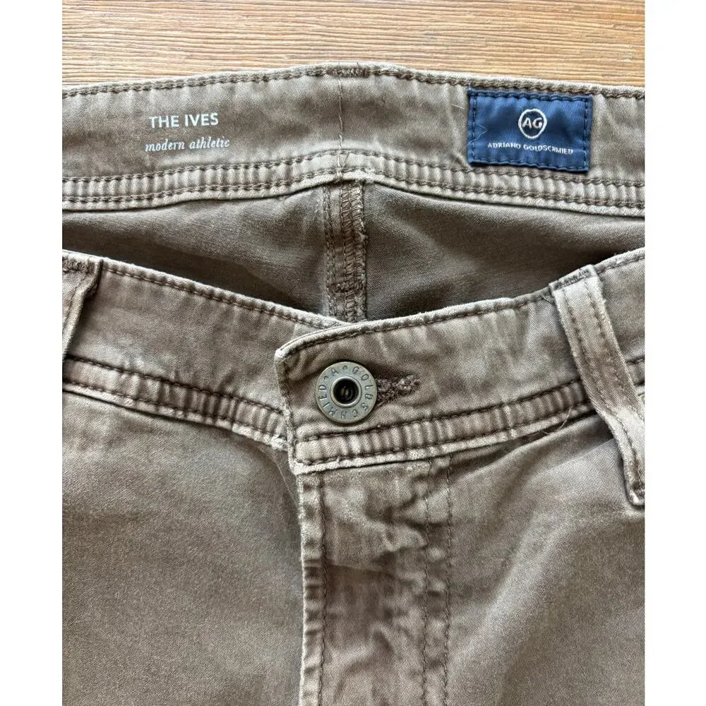 AG Adriano Goldschmied The Graduate Modern Athletic Jeans Men’s 34x34 Brown